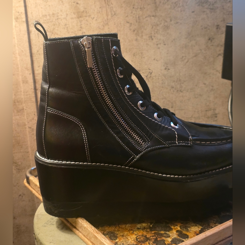 Free People Platform Lace Up Boots